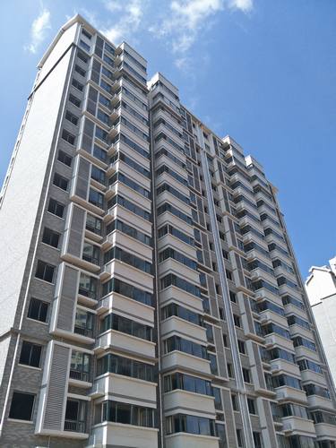 銅煤一號住宅小區(qū)牡丹園1#、2#、3#樓順利交工