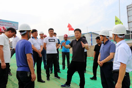 渭南市領(lǐng)導蒞臨渭南片區(qū)施工現(xiàn)場進行調(diào)研