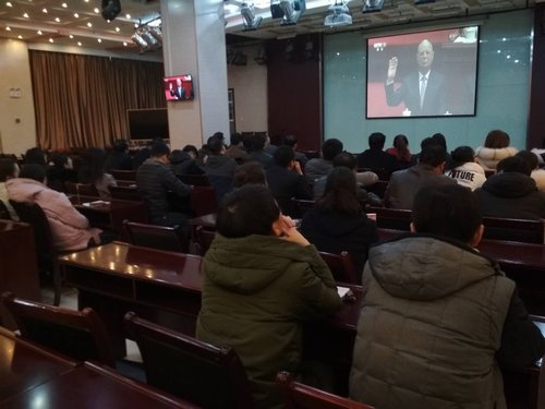 （圖片新聞）陜煤建設(shè)集團(tuán)各單位觀看慶祝改革開(kāi)放40周年大會(huì)剪影