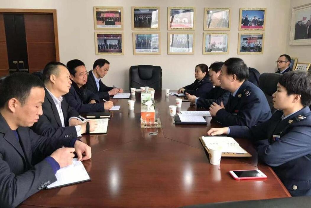 西安經(jīng)開區(qū)稅務(wù)局蒞臨建設(shè)集團指導(dǎo)工作