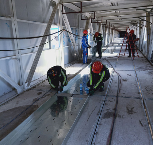 陜煤建設機電安裝公司沙梁工地施工進入大干階段