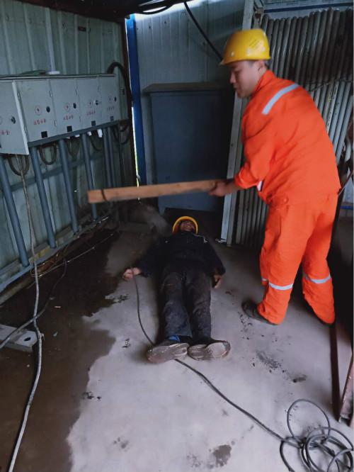 陜煤建設(shè)機電安裝公司各項目部應急演練注重實效