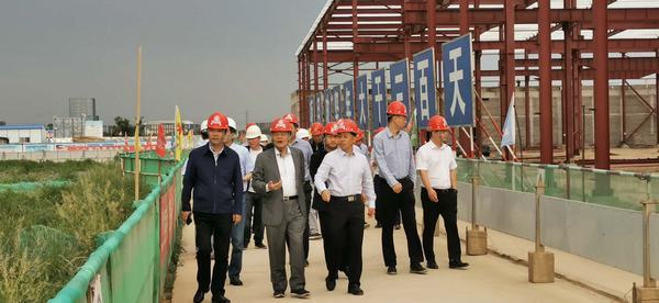 開沃新能源汽車集團董事長黃宏生、渭南市副市長楊武民一行現(xiàn)場推進渭南南京金龍項目建設(shè)