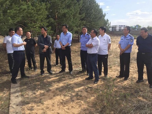 榆林市交通運輸局局長安欣一行蒞臨路橋分公司靖神鐵路項目開展征遷調(diào)研工作
