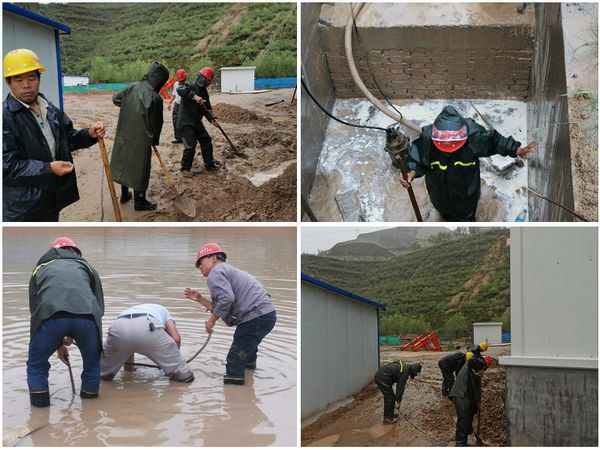 陜煤建設(shè)天工公司安裝三部抗洪搶險“縮影”