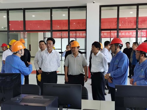 榆林市委書記戴征社，市委常委、常務副市長李博一行蒞臨榆林市垃圾焚燒發(fā)電項目調(diào)研指導工作
