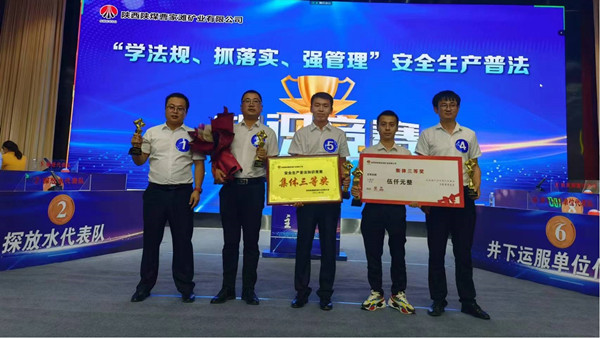 陜煤建設機電安裝公司獲曹家灘礦安全生產(chǎn)知識競賽團體三等獎