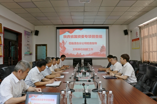 陜西省國資委宣傳處四級調(diào)研員董濰一行深入陜煤建設澄合分公司督查精神文明建設工作