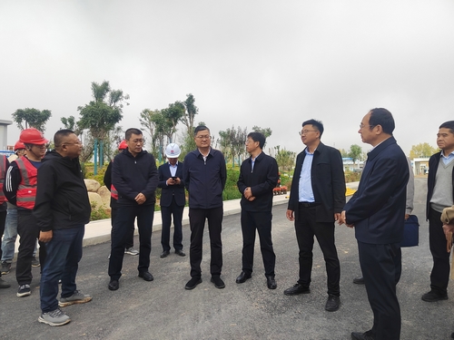 榆林市委副書記、市委黨校校長李雄斌一行蒞臨榆林市委黨校新校區(qū)建設項目檢查指導工作