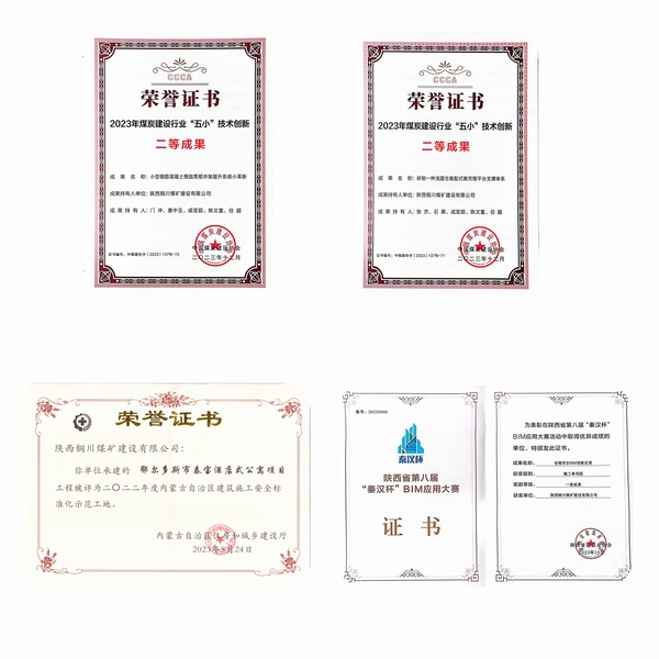 陜煤建設銅煤公司年終盤點！創(chuàng)優(yōu)成績單