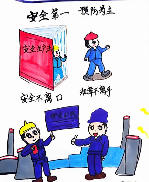 陜煤建設(shè)路橋分公司：漫“話”安全，畫(huà)里有話