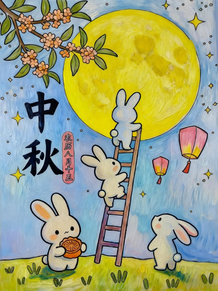 喜迎團(tuán)圓月，妙筆繪中秋